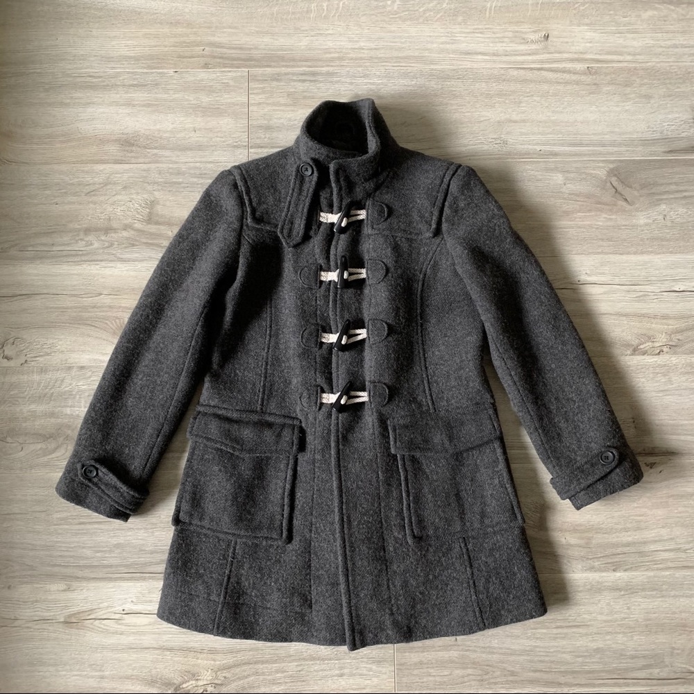 80% wool toggle winter coat